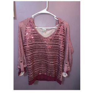 Vanity hooded long sleeve top